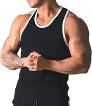 [Magiftbox] Mens Quick-dry Workout Lightweight Stringer Training Singlet Athletic Muscle Tank Tops for Men T48