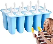 Ice Pop Mold | Homemade Ice Cream Molds - Multiple Cavity Reusable Making Tool Baby Food Storage Container for Yogurt Sticks Lollipop Healthy Snacks Teens Adults
