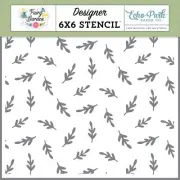 Echo Park Stencil 6"X6"-Fairy Garden Greenery, Fairy Garden (Pack of 3)
