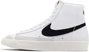 [Nike] Men's Blazer Mid '77 VNTG Basketball Shoe, White/Racer Blue-Sail