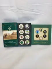 St Andrews and Pebble Beach Golf Ball Marker Sets - New in Original Boxes