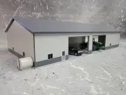 1/64 Custom scratch built 60x120 building Dark Gray & Gray With Floor