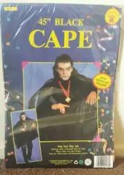 Rubie's Vintage Halloween Vampire/Dracula 45" Vinyl Cape W/ Collar New!!