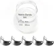 Windplusya Dental Sectional Matrix System Dental Matrix Ring and Band Set, Dental Sectional Matrix Bands Ring, Dental Clip Clamp Ring, Matrix Bands for Dental Restorations.-5.5mm50pcs