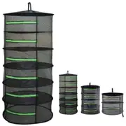2 to 8 Layers Herb Drying Rack Net Dryer Mesh Hanging Zipper Rack