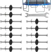 Trampoline Screws and Bolts Replacement - Trampoline Bolts and Nuts Replacements,12X Stabilization Parts Anti-Falling Tools for Frame Bounce Net Enclosure Fence Furniture Canopy Tent