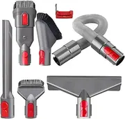 7pcs Vacuum Cleaner Accessories Attachment Kit Brush Hose Trigger Lock Tools for Dyson V11 V10 V7 V8 V12 V15 GEN5 G5 Absolute Detect Outsize Vacuum Cleaner Replacement Set