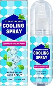 Cooling Spray for Hot Weather - 50ml After Sun Moisturizer | Skin Care Supplies for Tanning Boat Family Outdoor Kids Body Scalp Friends Face Vacation