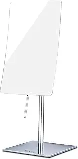 DOWRY Rectangular Vanity Mirror with 5X Magnification,Made of 304 stainless steel, Polished Chrome 2234