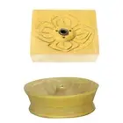 Incense Holder Wood Burns Incense Holder Censer Incense Burner for Office Hotel