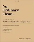 Pre-Measured Dishwasher Detergent Sheets | up to 80 Washes | Lemon Zest Fresh Sc