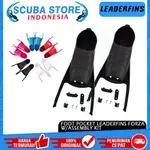 FOOT POCKET LEADERFINS FORZA 帶組裝套件,適用於長鰭長蛙腳鞋 FREEDIVE FREEDI