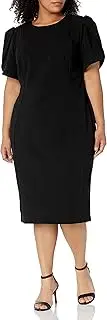 [Calvin Klein] Women's Plus Size Tulip Sleeved Seamed