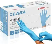 Clara Powder Free Disposable Examination Gloves, Finger Textured 1000 pieces