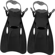 BESPORTBLE 1 Pair Swim Fins Snorkeling Gear for Adults Flippers for Snorkeling Flippers Swim Diving Swimming Fins Swimming Flippers Swim Flippers Snorkeling Fins Diving Flippers Plastic Black