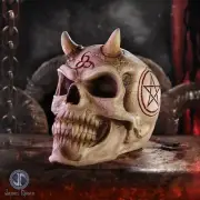 666 Skull White Devil Gothic James Ryman Ornament Nemesis Now New & Boxed 20cm
