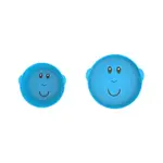 Matchstick Monkey Monkey Pose Plate and Bowl Set for Kids Blue