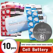 10pcs CR2032 CR2016 CR2025 CR927 CR2450 LITHIUM CELL BATTERY BUTTON BATTERIES