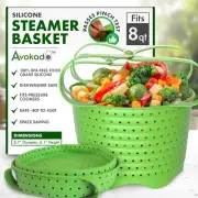 Silicone Steamer Basket for 8Qt Instant Pot [3Qt, 6Qt Avail], Ninja Foodi, Other