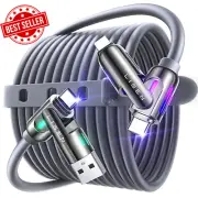 USB C to USB C Cable 2M 240W 4-in-1 Fast Charger Type C/A Lightning for iPhone