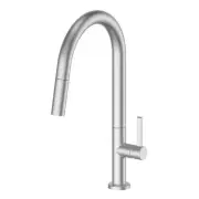 Greens Luxe Pull-Down Mixer with Veggie Spray-Brushed Stainless-18102543