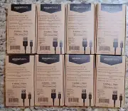 8 Pack - Amazon Basics USB 4 inch Cable FOR I-PHONE PRODUCTS BRAND NEW BOX-26
