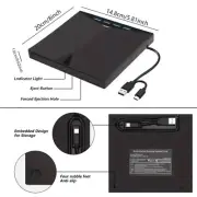 1pc Portable External CD DVD Drive PC Laptop Burner Reader Writer USB 3.0