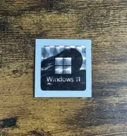1x Windows 11 Prismatic Desktop / Laptop Computer PC sticker label (NEW)