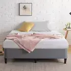 Queen Bed Frame Zinus Upholstery Bed Base Ensemble Dark Grey