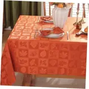 Fall Tablecloth Rectangle 60 Rectangle/Oblong, 60" x 120" (10-12 Seats) Rusty