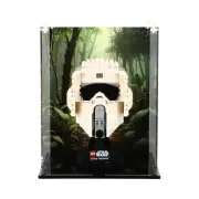 UNIQUEDISPLAY Display Case for LEGO 75305 Scout Trooper Helmet