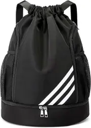 Design Sports Backpacks Large Capacity Gym Drawstring Backpack Sport Backpack Lightweight and Waterproof, Making Your Trip More Convenient Balck