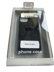 Heyday iPhone 12 Mini Hard Phone Case~ Black w/Greenish Gray Snakeskin~ NEW!