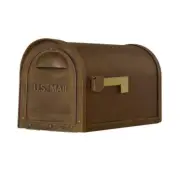 Unbranded Post Mount Mailbox 22"x11"x12" Copper T2 Aluminum Non-Locking Front
