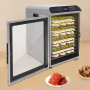12 Trays Food Dehydrator Machine Stainless Steel 800W Jerky Fruit Drying