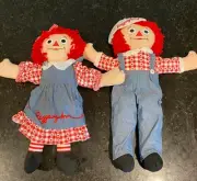 Raggedy Ann and Andy Dolls by Applause. #16672 plus his number? 17 inch