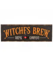 National Tree Company 24 Halloween Witches Brew Wood Wall Sign