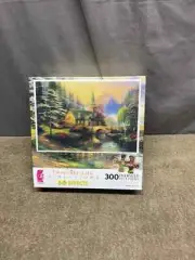 SEALED Thomas Kinkade 300 OVERSIZED piece 3-D Jigsaw Puzzle DOGWOOD CHAPEL