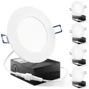 Sunco 4 Inch LED Recessed Lights, Slim Canless Ceiling Lighting, 650 LM, 10W ...