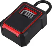 ELAYARD Box Hanging Key Lock Box Metal Key Storage with Code for Home Office Garage Easy to Read Resettable Password for Apartments and More