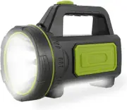 LED Camping Light, 6 Light Modes, USB Rechargeable, Waterproof, Multi-Function Lantern Flashlight with USB Ports for Emergency, Survival Kits - Green