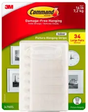 Command 1370474 Picture Hanging Strips - White Damage-Free Hanging Tools