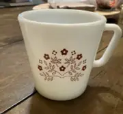 Vintage Pyrex Milk Glass Coffee Cup Summer Impressions "D" Handle Replacement