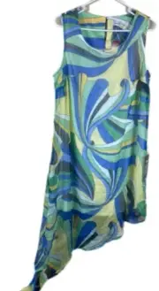 Avenue Dress Womens 14/16 Boho Sleeveless Abstract Beach Summer Sundress NEW NWT