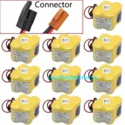 10-Pack BR-2/3AGCT4A 6V Battery for FANUC A98L-0031-0025 A06B-6114-K504 Machine