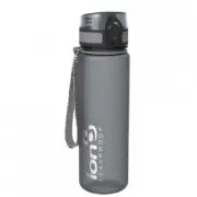 Ion8 LEAK PROOF SLIM DRINK BOTTLE 500ml One Touch Flip-Top Opening GREY