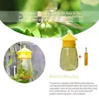 Reusable Fruit Fly Trap Killer Yellow Cage Drosophila Fly Trap Patio J7V4