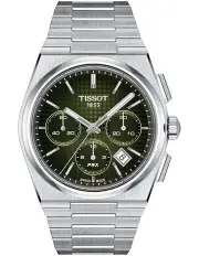 [Tissot] PRX Automatic Chronograph T1374271109100 Watch in Green