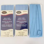 New Wrights Bias Tape Wide Single Fold Light Blue