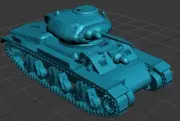 3D printing 1/72 Australian Cruiser 1 tank AC 1 Sentinel light tank Model kit